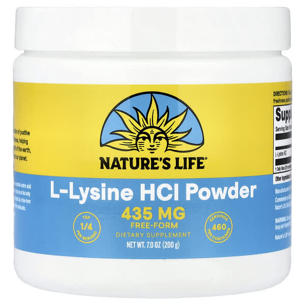 L-Lysine HCI Powder, 435 mg, 7 oz (200 g)