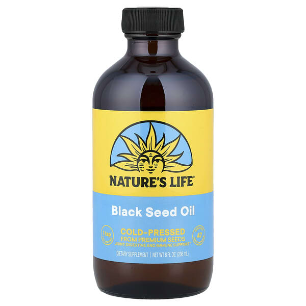 Nature's Life, Aceite de semilla de comino negro, 4,6 g (236 ml)