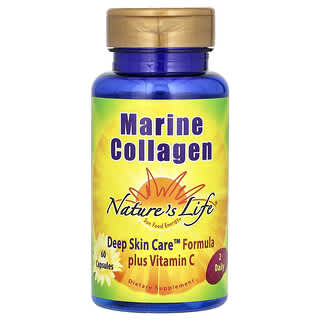 Nature's Life, Marine Collagen, Meereskollagen, 60 Kapseln
