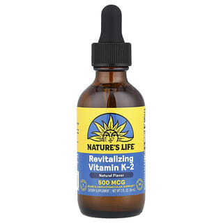 Nature's Life, Revitalizing Vitamin K-2, Natural , 500 mcg, 2 fl oz (59 ml)