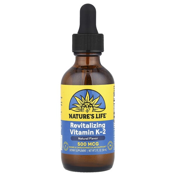 Nature's Life Revitalizing Vitamin K-2, Natural, 500 mcg, 2 fl oz (59 ml)