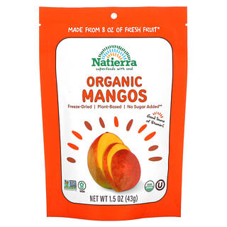 Natierra, Liofilizado orgánico, Mango, 42,5 g (1,5 oz)