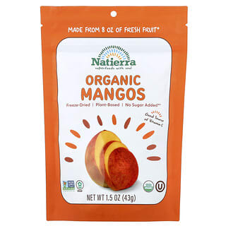 ناتييرا‏, مانجو عضوي مجفف بالتجميد ، 1.5 أونصة (43 جم)