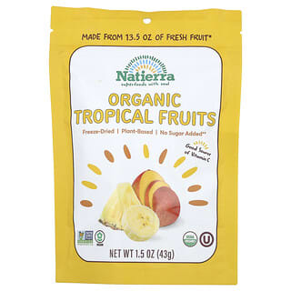 Natierra, Frutti tropicali liofilizzati biologici, 43 g