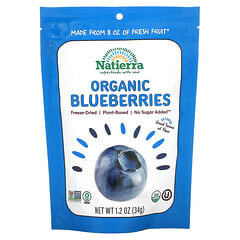 Natierra, Organic Freeze-Dried Blueberries, 1.2 oz (34 g)