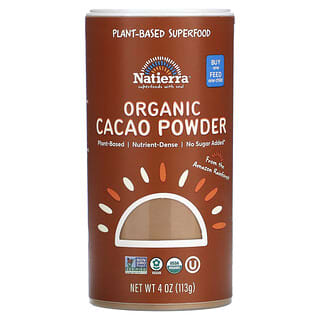 Natierra, Organic Cacao Powder Shaker, 4 oz (113 g)