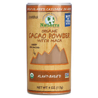 Natierra, Organic Cacao Powder Shaker with Maca, 4 oz (113 g)