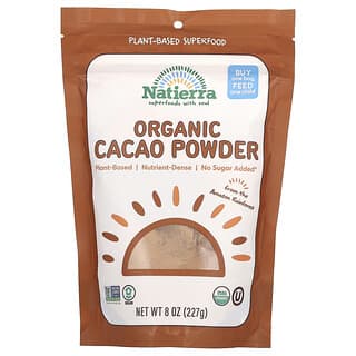 Natierra, Cacao orgánico en polvo`` 227 g (8 oz)