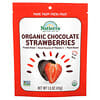 Tranches de fraises au chocolat lyophilisées biologiques, 43 g