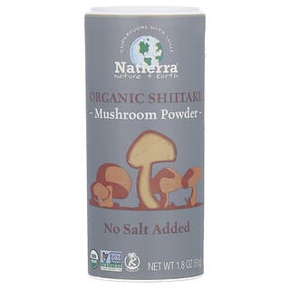 Natierra, Organic Shiitake Mushroom Powder Shaker, Bio-Shiitake-Pilz-Pulver-Shaker, 51 g (1,8 oz.)