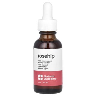 Natural Outcome, 100% Cold Pressed Rosehip Seed Oil, 100% kalt gepresstes Hagebutten-Samenöl, 30 ml (1 oz.)