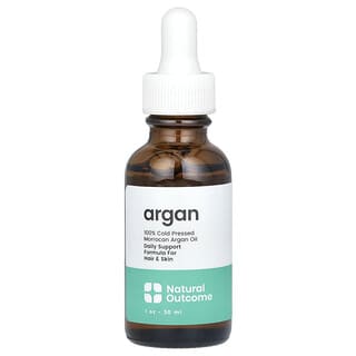Natural Outcome, 100% Cold Pressed Morrocan Argan Oil, 1 oz (30 ml)