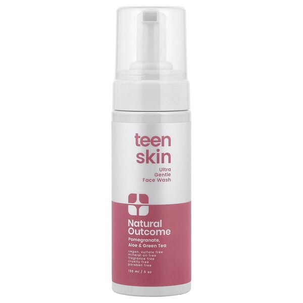 Natural Outcome, 틴 스킨, 울트라 젠틀 페이스 워시, 150ml(5oz)