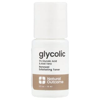 Natural Outcome, Glycolic Renewal Exfoliating Toner, 1/2 oz (15 ml)