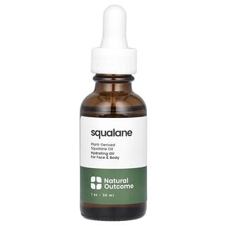 Natural Outcome, Escualano, Aceite hidratante para el rostro y el cuerpo, Sin fragancia, 30 ml (1 oz)