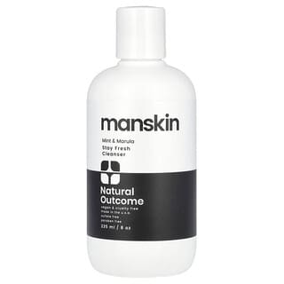 Natural Outcome, Manskin, Loção de Limpeza Stay Fresh, Menta e Marula, 236 ml (8 oz)