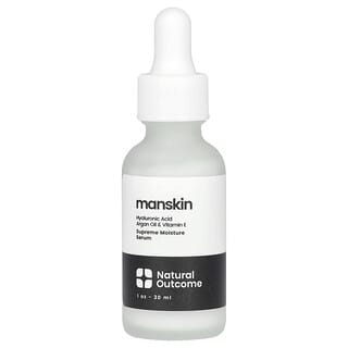 Natural Outcome, Man Skin, Supreme Moisture Serum, Fragrance Free, 1 oz (30 ml)
