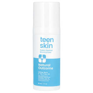 Natural Outcome, TeenSkin, Calm Control Moisturizer, Willow Bark & Tea Tree Oil, 1.7 oz (50 ml)