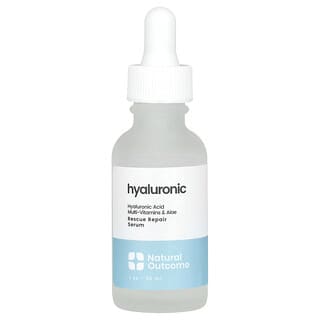 Natural Outcome, Sérum reparador de rescate con ácido hialurónico, Sin fragancia, 30 ml (1 oz)