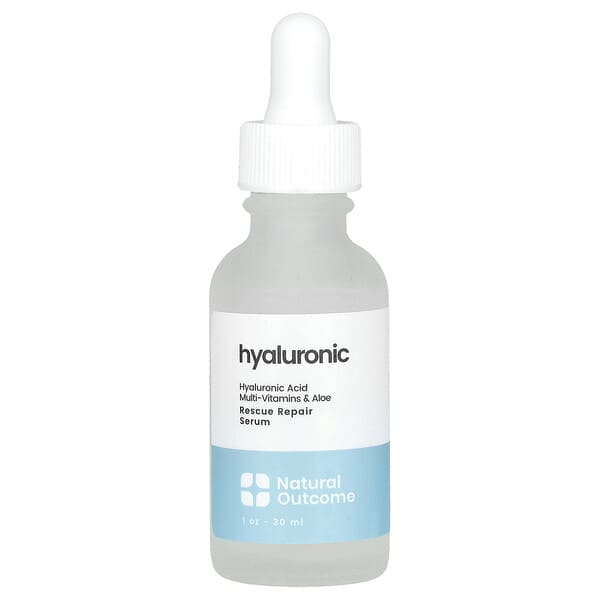 Natural Outcome, 히알루론 레스큐 리페어 세럼, 향료 무함유, 30ml(1oz)