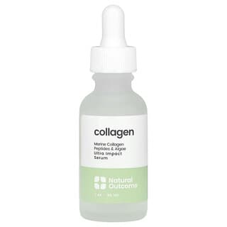Natural Outcome, コラーゲン、ウルトラインパクト美容液、無香料、30ml（1オンス）