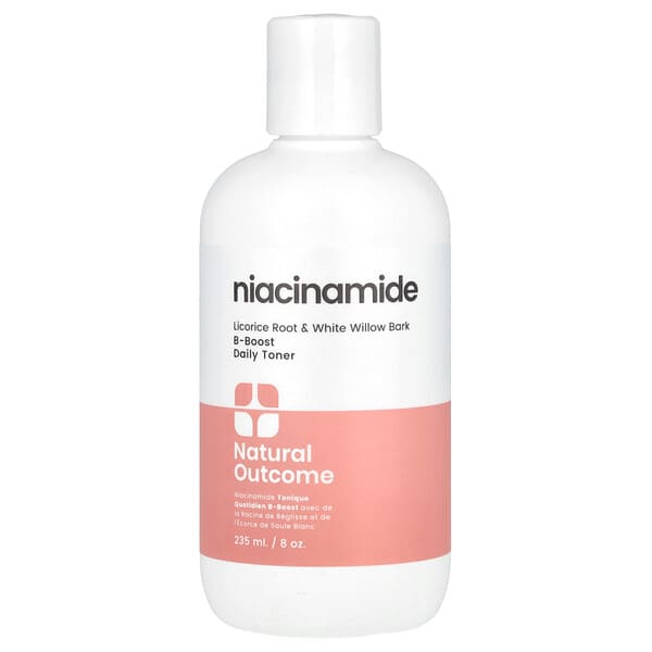 Natural Outcome, 나이아신아마이드, B-부스트 데일리 토너, 향료 무함유, 236ml(8oz)