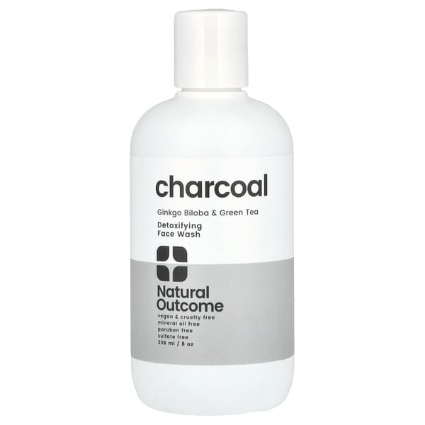Natural Outcome, 숯, 해독 작용 페이스 워시, 236ml(8oz)
