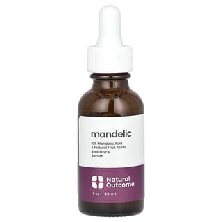 Natural Outcome, Mandelic, Radiance Serum, Fragrance Free, 1 oz (30 ml)