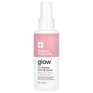 Natural Outcome, Glow, Spray fixant pour toute la nuit, 120 ml