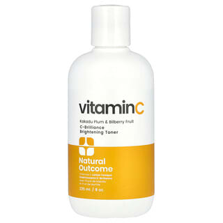 Natural Outcome, Vitamin C, осветляющий тоник C-Brilliance, без отдушек, 235 мл (8 унций)