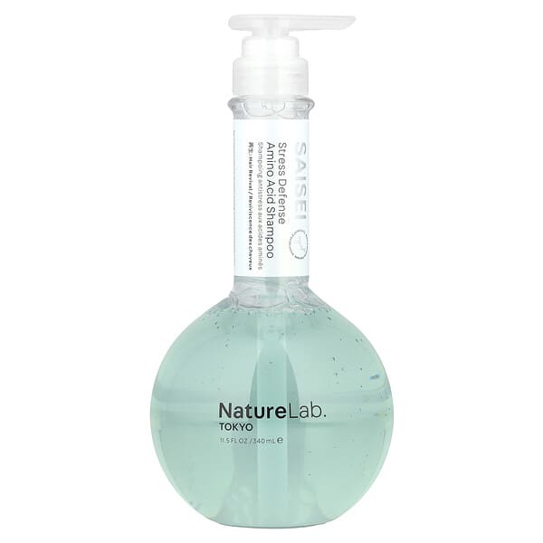 NatureLab Tokyo, Saisei, 스트레스 디펜스 아미노산 샴푸, 340ml(11.5fl oz)