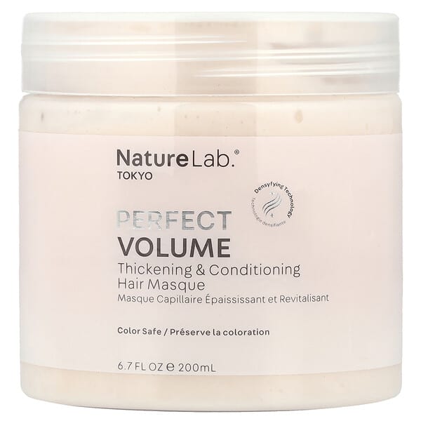 NatureLab Tokyo, 퍼펙트 볼륨, 시크닝 & 컨디셔닝 헤어 마스크, 200ml(6.7fl oz)
