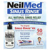 NeilMed, 原始和與眾不同的鼻竇沖洗試劑盒，50個預混合包每包1克