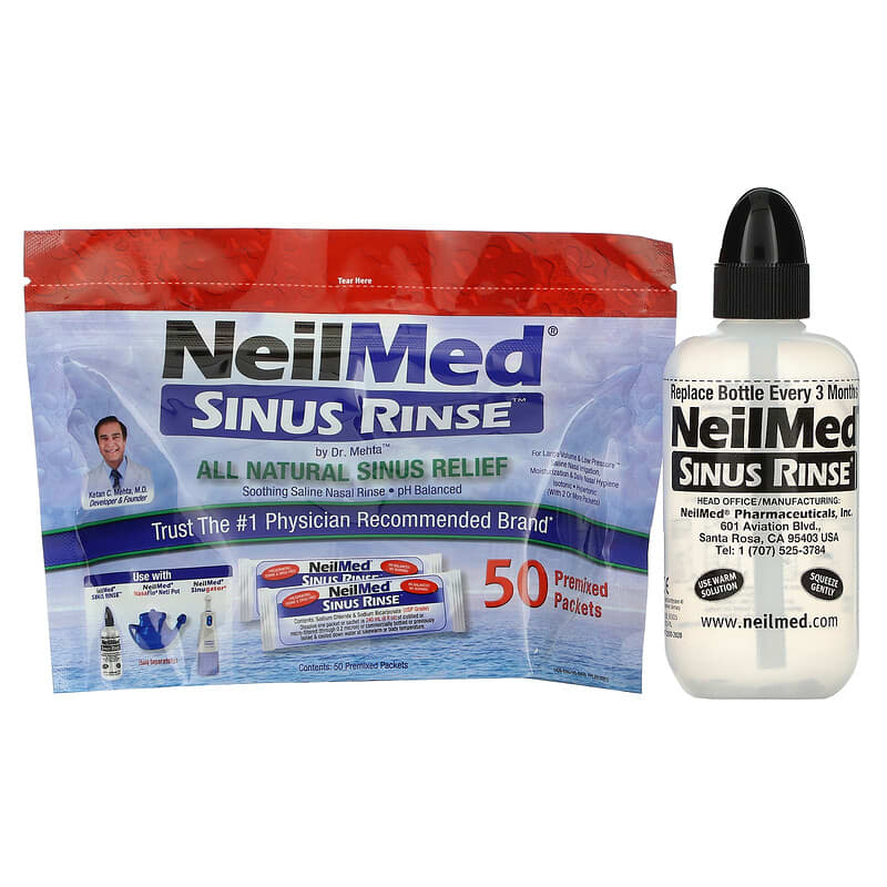 Sinus Rinse Kit with 50 Packets