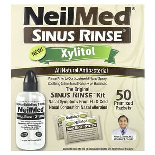 NeilMed, Sinus Rinse, ксилитол, набор для промывания носовых пазух, 2 предмета