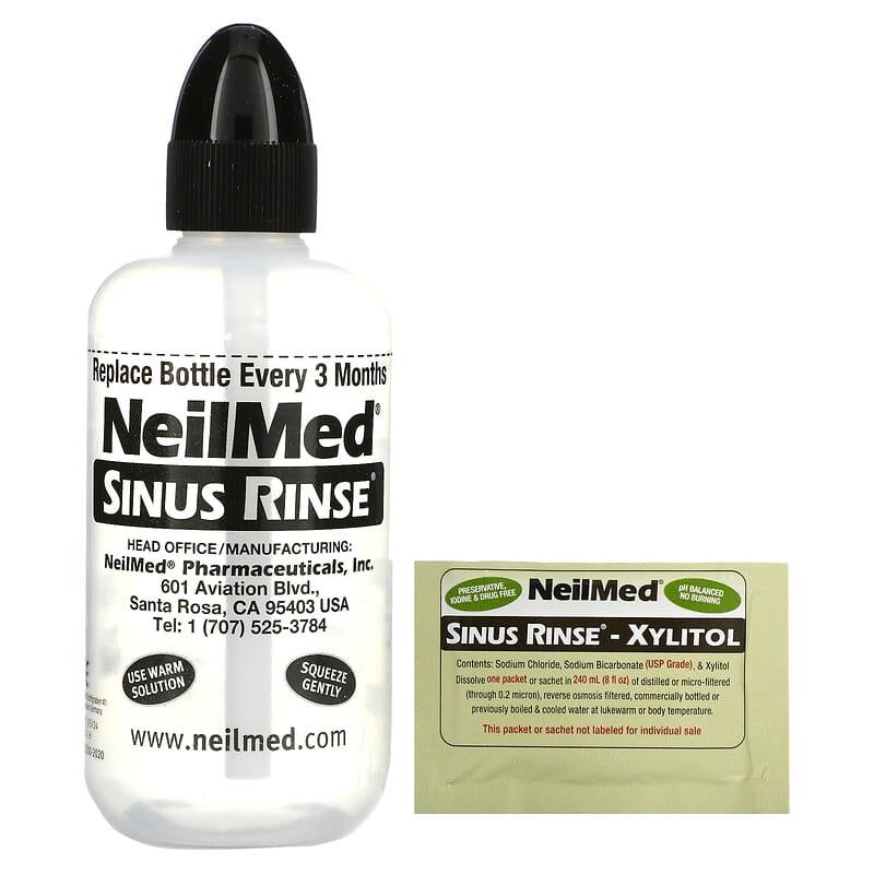 NeilMed Sinus Rinse - A Complete Sinus Nasal Rinse Kit, 50 count – New Road  Health Supply