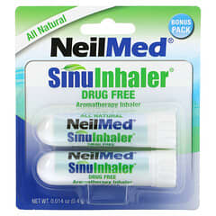 NeilMed, SinuInhaler, Inalador de Aromaterapia, Sem Medicamentos, 2 Inaladores, 0,4 g (0,014 oz)