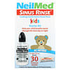 Kids, SinuRinse, успокаивающее средство для полоскания носа с мягким солевым раствором, полностью натуральное, для детей от 4 лет, набор из 2 предметов