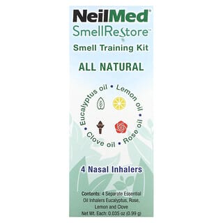 NeilMed, Smell Restore, Smell Training Kit, 4 Nasal Inhalers, 0.035 oz (0.99 g) Each