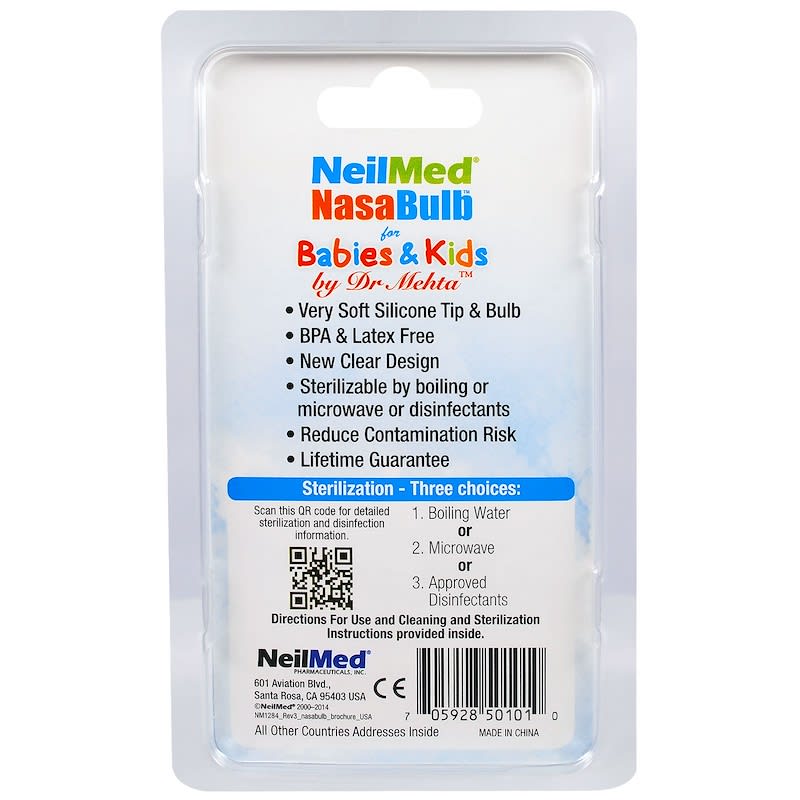 Babies & Kids, NasaBulb, Nasal Aspirator, 2 Aspirators, 1.69 oz (50 ml) Each
