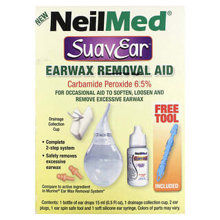 NeilMed, SuaveEar, Earwax Removal Aid , 6 Pieces