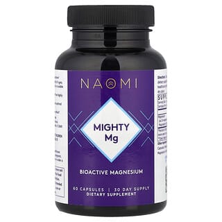 NAOMI, Mighty Mg, 60 Kapsül (Kapsül başına 180 mg)