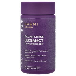NAOMI, Italienische Zitrusbergamotte mit Stickstoffmonoxid Boost, 30 Kapseln