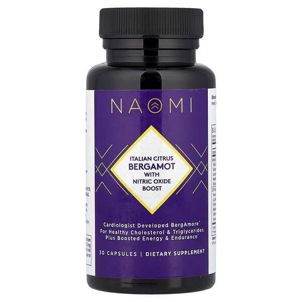 NAOMI, Italian Citrus Bergamot With Nitric Oxide Boost, 30 Capsules — product photo 1