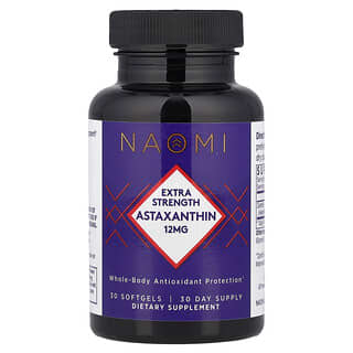NAOMI, Astaksantin, 12 mg, 30 Yumuşak Jel