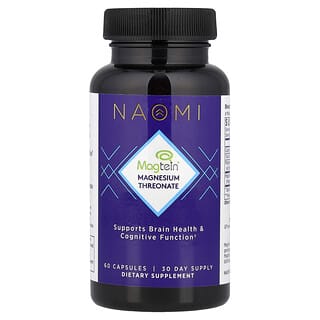 NAOMI, Magtein® Magnezyum Threonate, 60 Kapsül (Kapsül başına 2.000 mg)