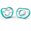 Flexy Pacifier, 3+ Months, Teal, 2 Pack