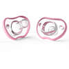 Flexy Pacifier, 0-3 Months, Pink, 2 Pack