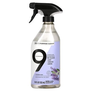 9 Elements, Multi-Purpose Cleaner, Lavender, 18 fl oz (532 ml)