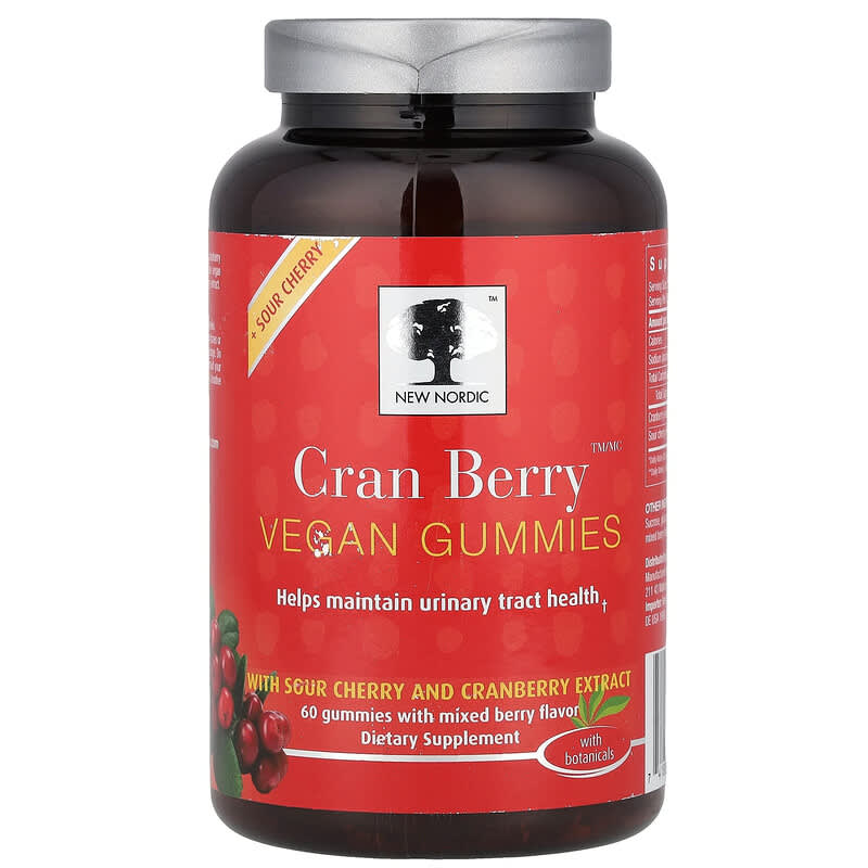 Cran Berry Vegan Gummies Mixed Berry 60 Gummies